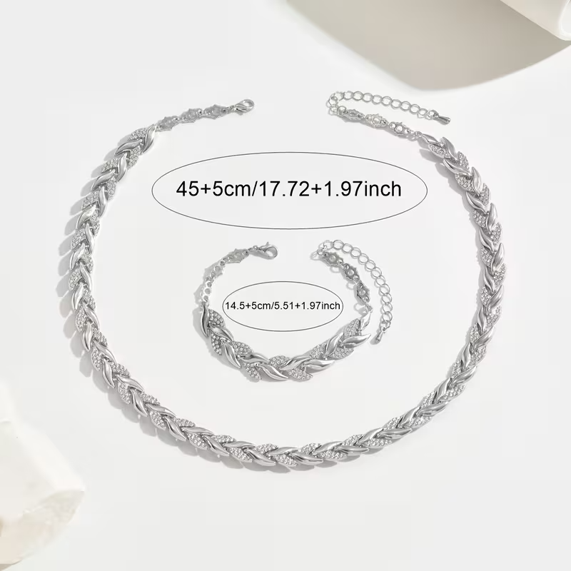 Elegante conjunto de joyas de cola de pez