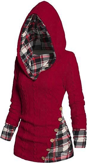 Elena | Sudadera con capucha y patchwork de punto Highland