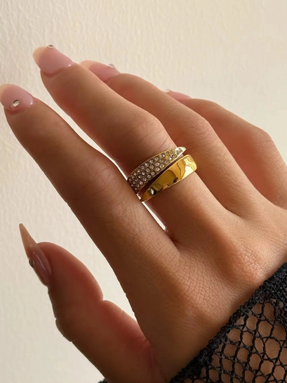 Zavina | Anillo gemelo abierto