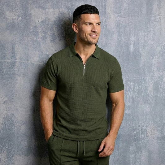 Otón | Conjunto de dos piezas de punto tipo gofre