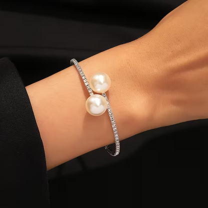 Brazalete de perlas de lujo