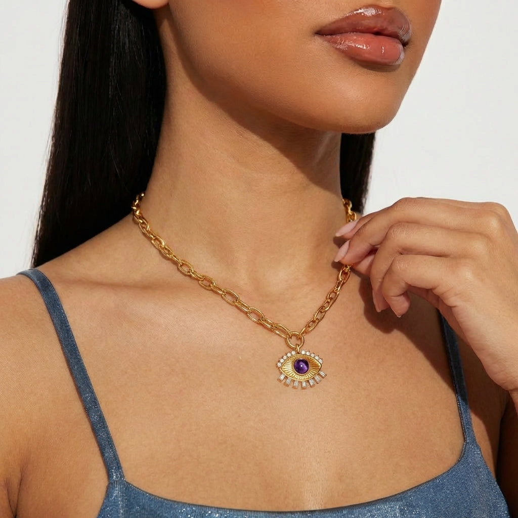 Collar de ojo de la suerte